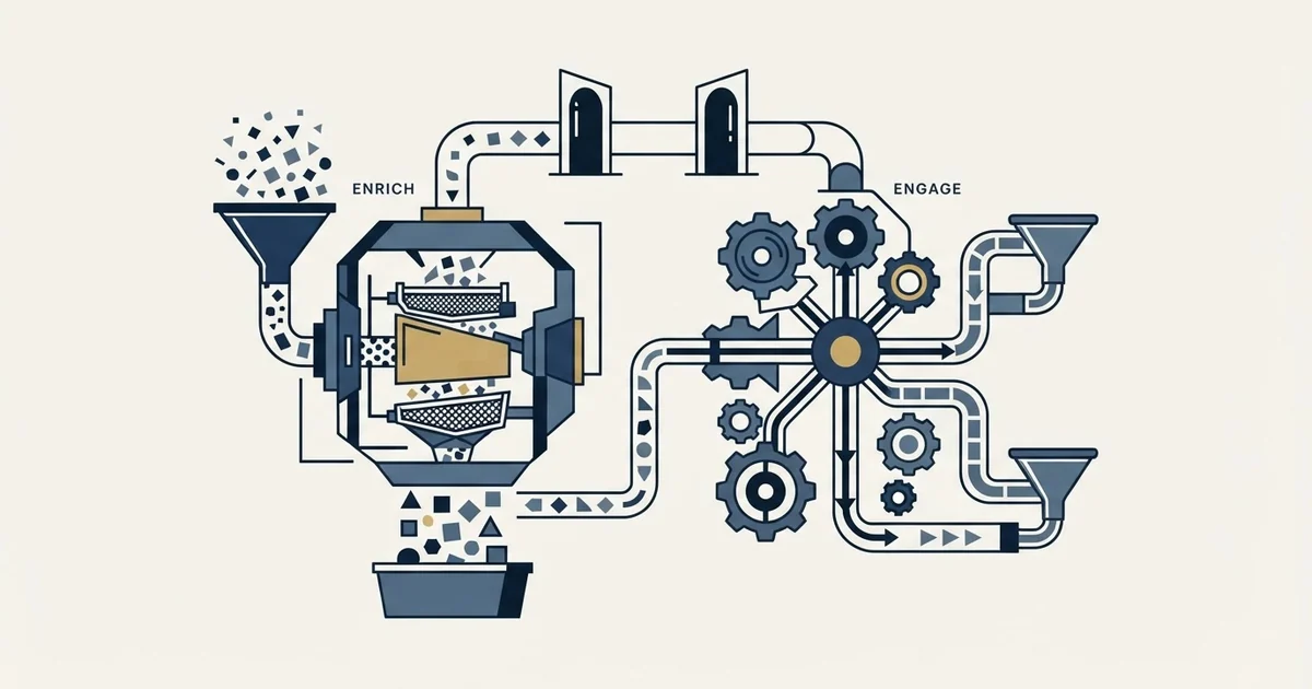 Editorial illustration for Clodura.AI vs Overloop AI