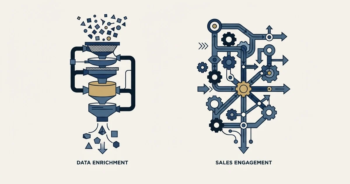 Editorial illustration for Clodura.AI vs Salesloft