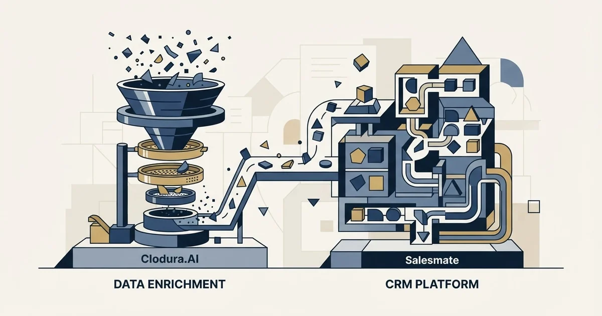 Editorial illustration for Clodura.AI vs Salesmate