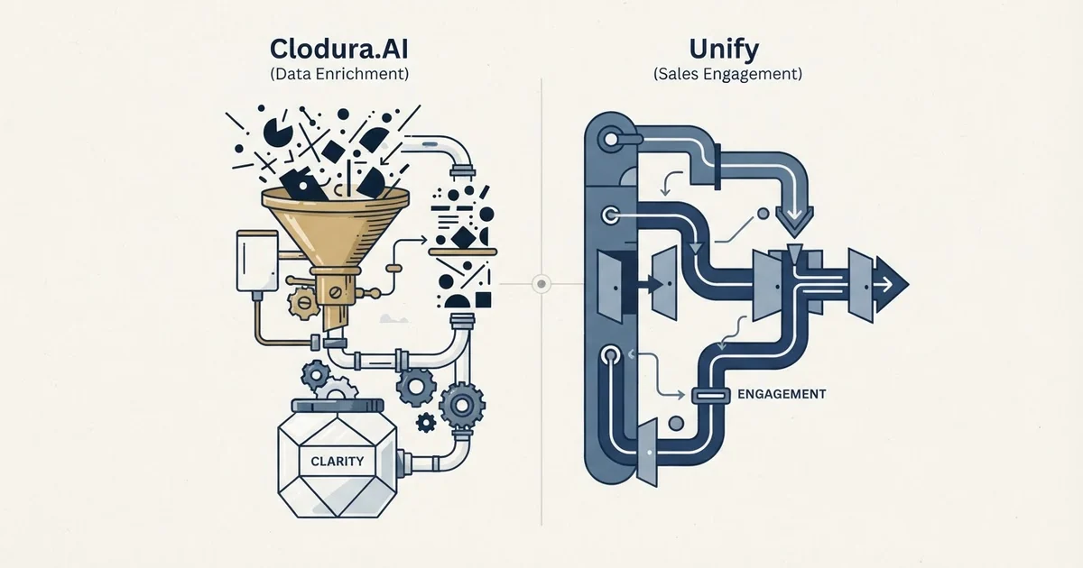 Editorial illustration for Clodura.AI vs Unify