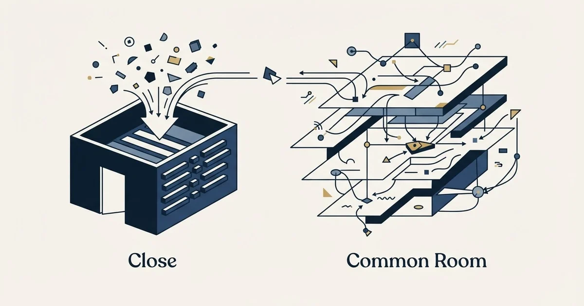Editorial illustration for Close vs Common Room