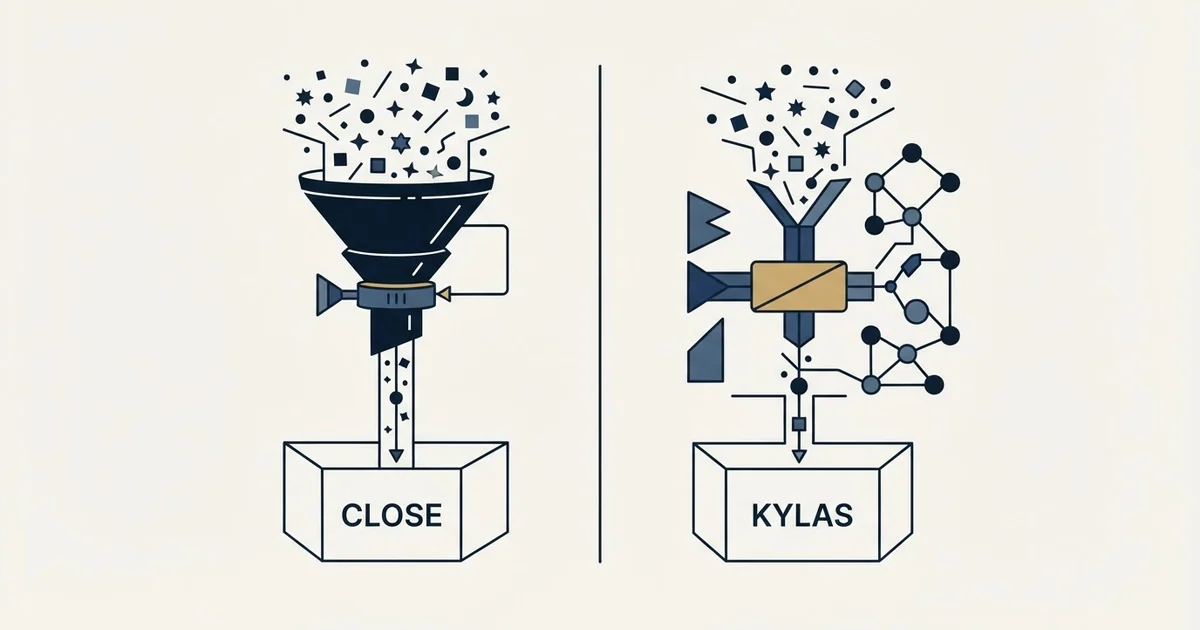 Editorial illustration for Close vs Kylas