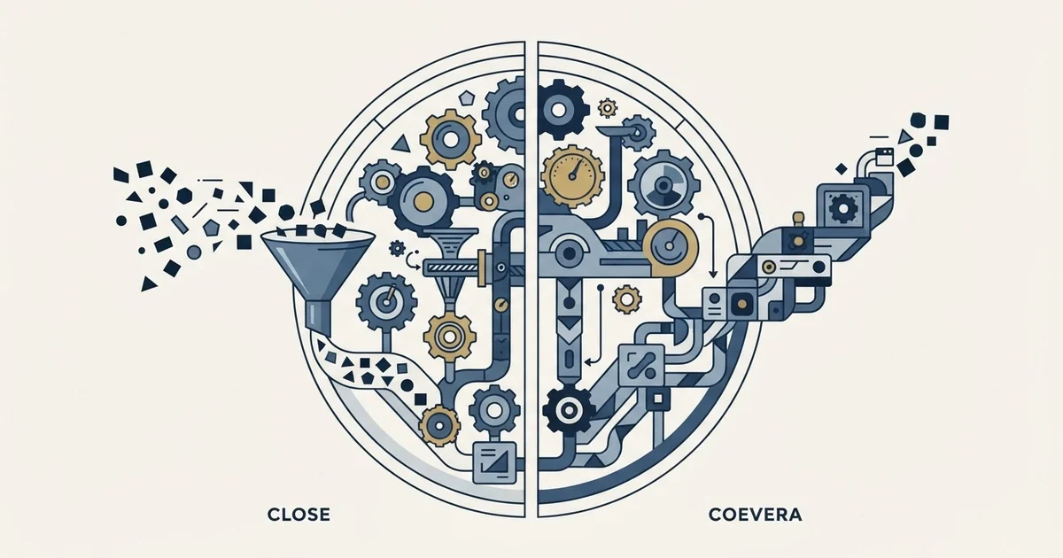Editorial illustration for Close vs Coevera