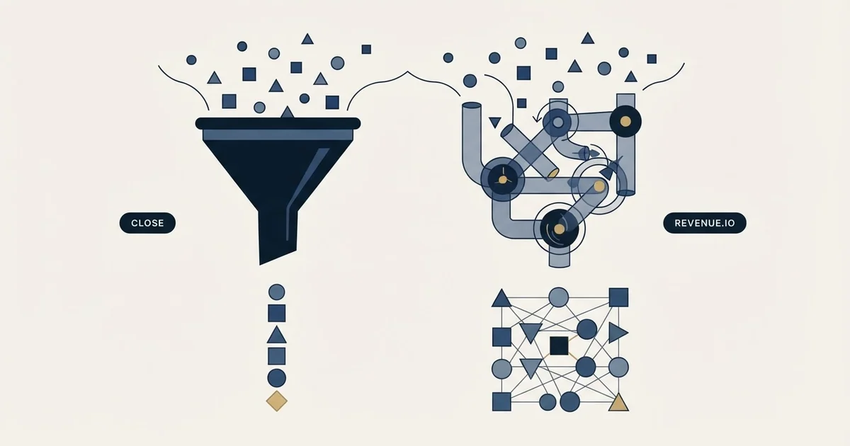 Editorial illustration for Close vs Revenue.io