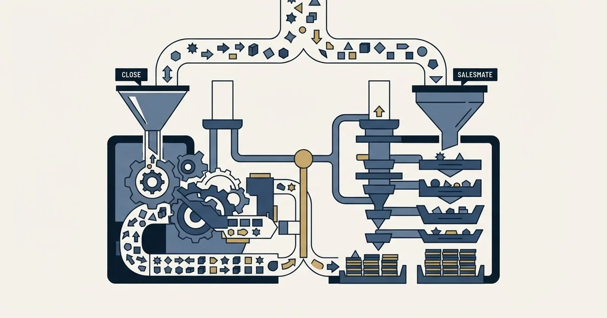 Editorial illustration for Close vs Salesmate