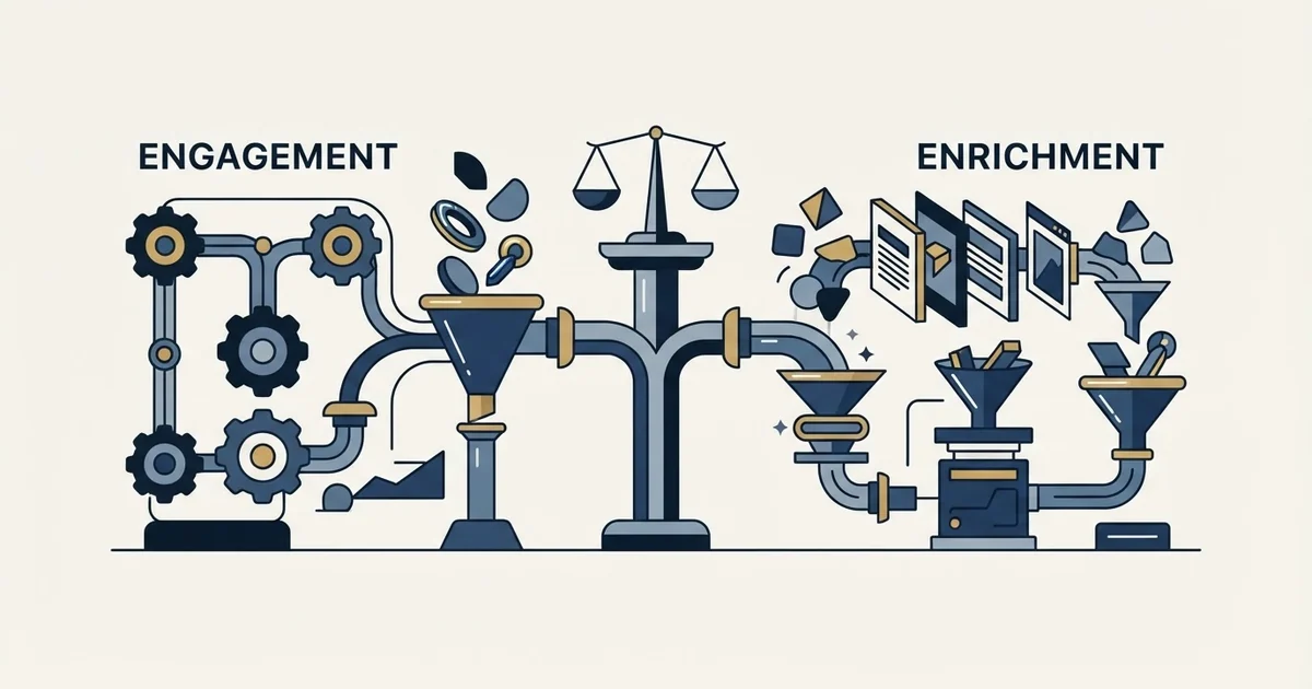 Editorial illustration for Closely vs CompanyEnrich