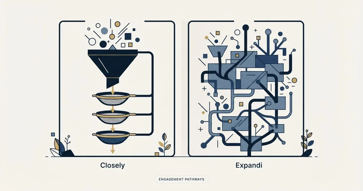 Editorial illustration for Closely vs Expandi