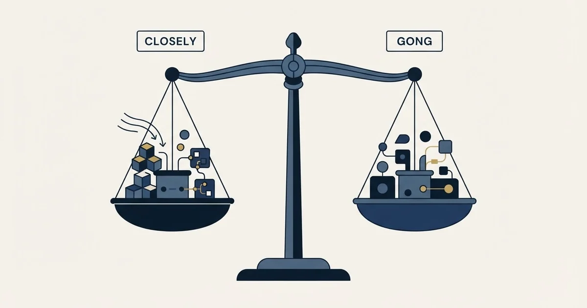 Editorial illustration for Closely vs Gong