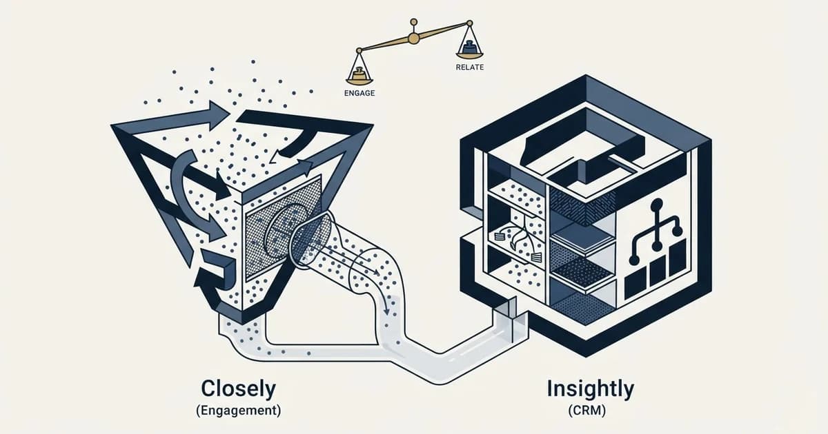 Editorial illustration for Closely vs Insightly