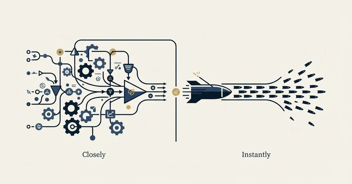 Editorial illustration for Closely vs Instantly