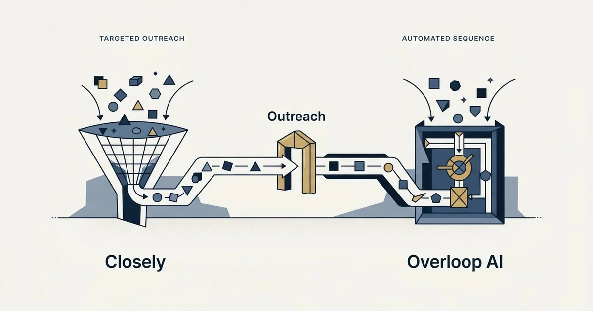 Editorial illustration for Closely vs Overloop AI
