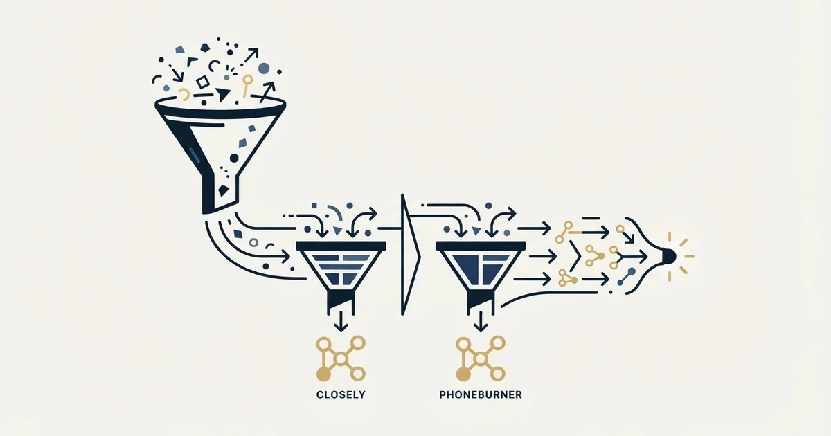 Editorial illustration for Closely vs PhoneBurner