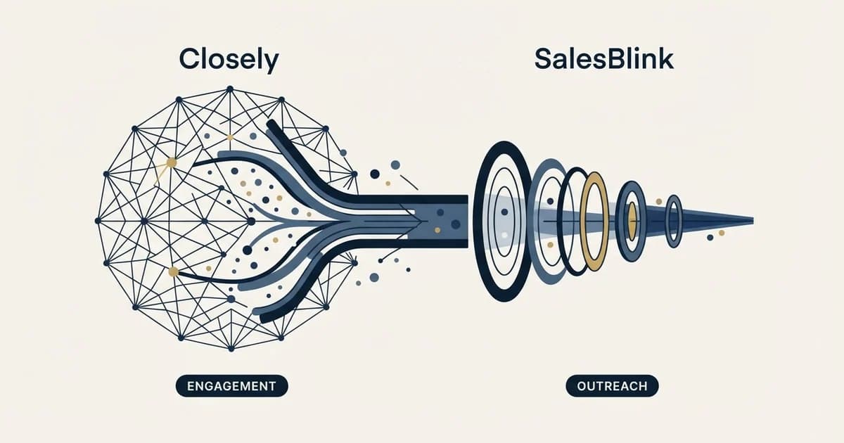 Editorial illustration for Closely vs SalesBlink