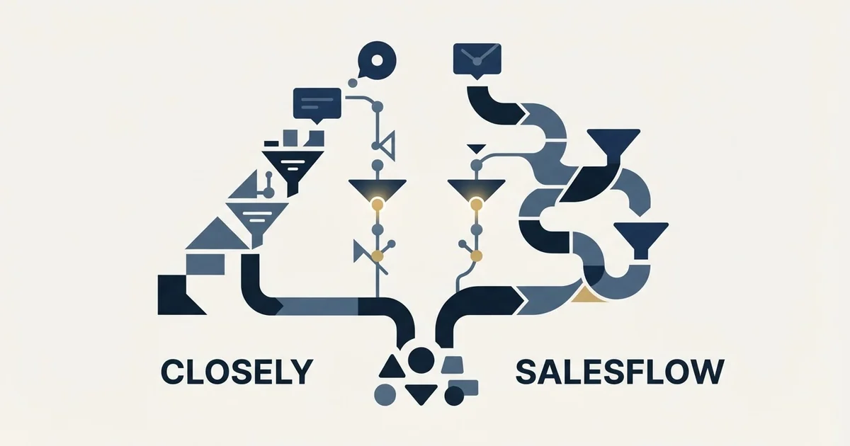 Editorial illustration for Closely vs Salesflow