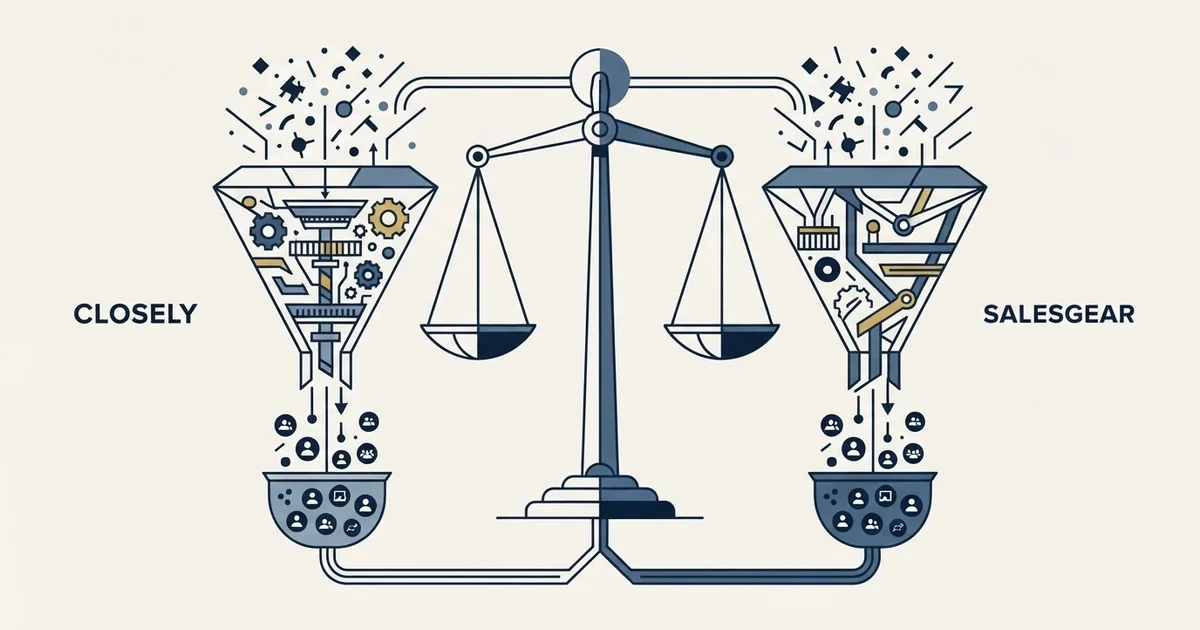 Editorial illustration for Closely vs Salesgear