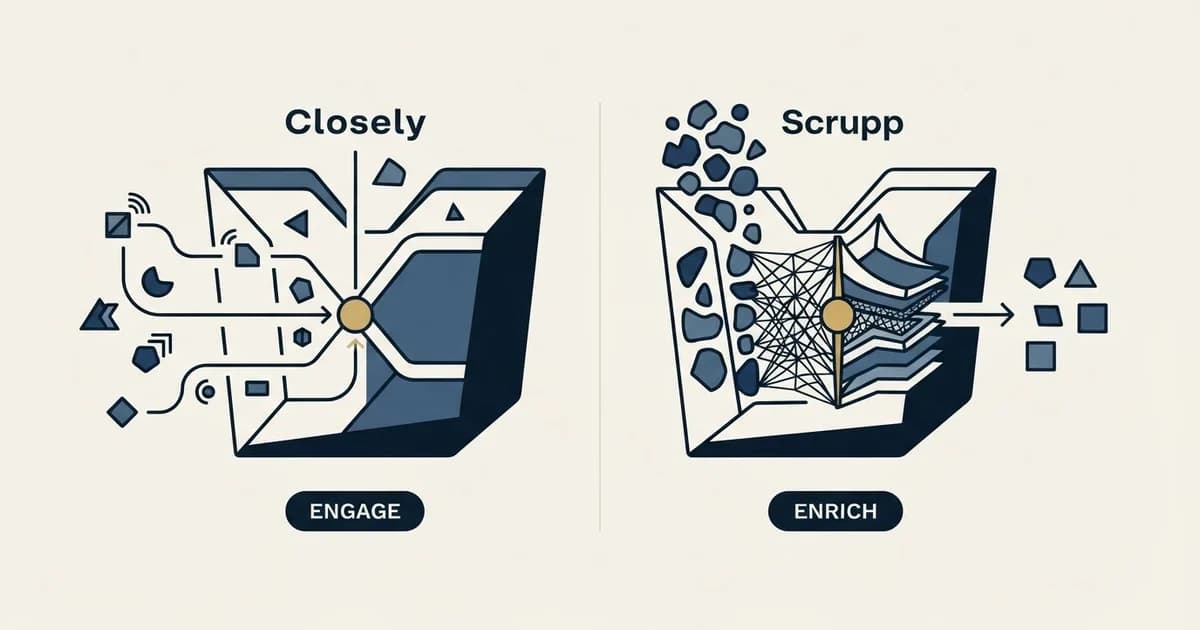 Editorial illustration for Closely vs Scrupp