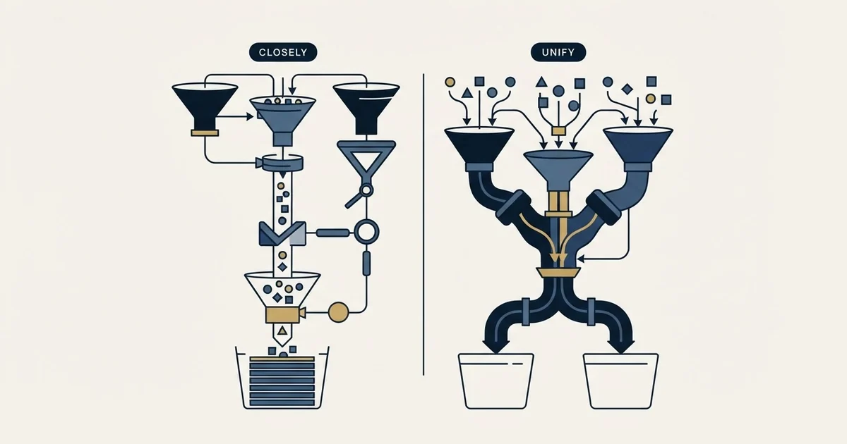 Editorial illustration for Closely vs Unify