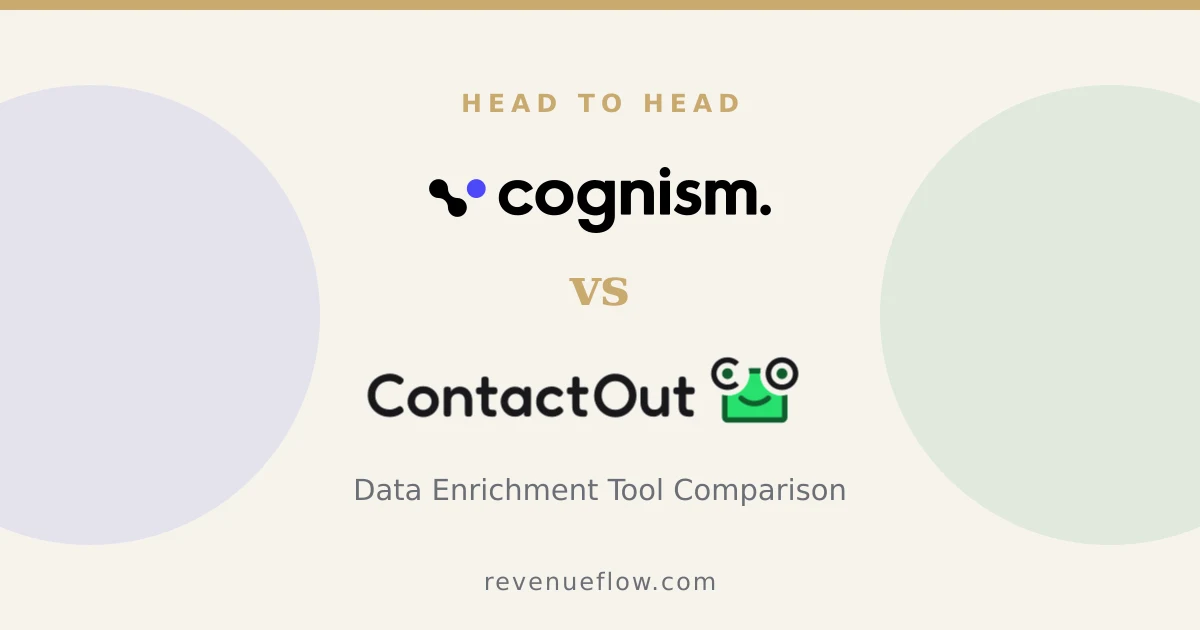 Branded cover: Cognism vs ContactOut: Data Enrichment Tool Comparison