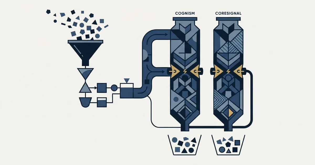 Editorial illustration for Cognism vs Coresignal