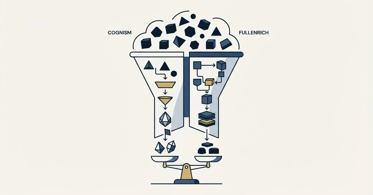 Editorial illustration for Cognism vs FullEnrich