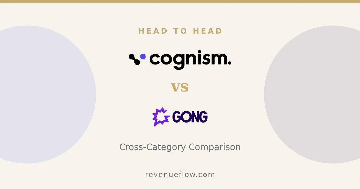 Branded cover: Cognism vs Gong: Cross-Category Comparison