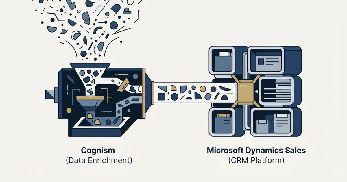 Editorial illustration for Cognism vs Microsoft Dynamics Sales