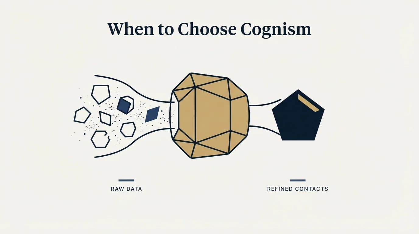 Section illustration: When to Choose Cognism