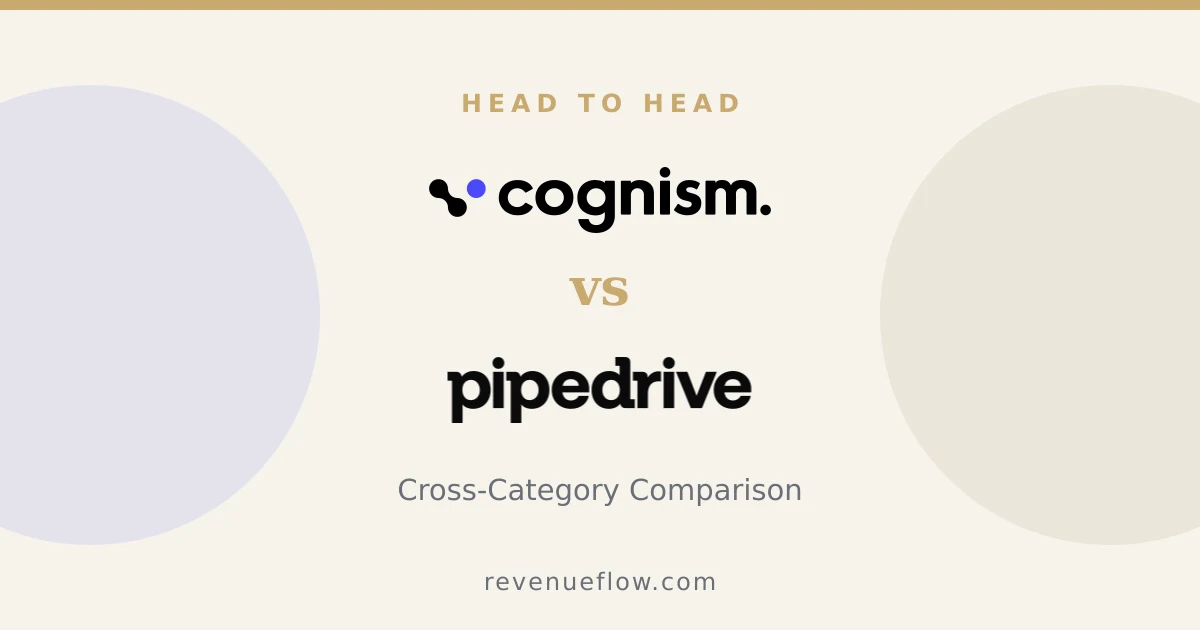 Branded cover: Cognism vs Pipedrive: Cross-Category Comparison
