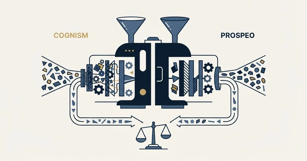 Editorial illustration for Cognism vs Prospeo
