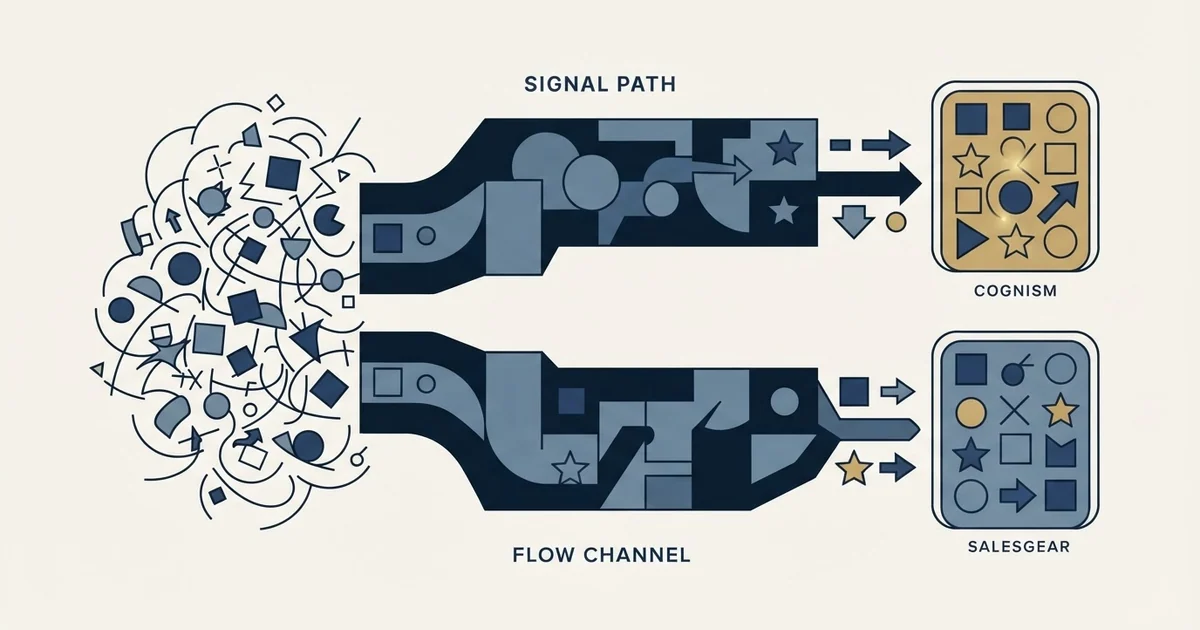 Editorial illustration for Cognism vs Salesgear