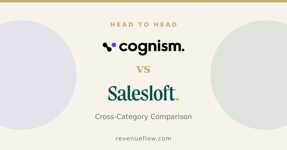 Branded cover: Cognism vs Salesloft: Cross-Category Comparison