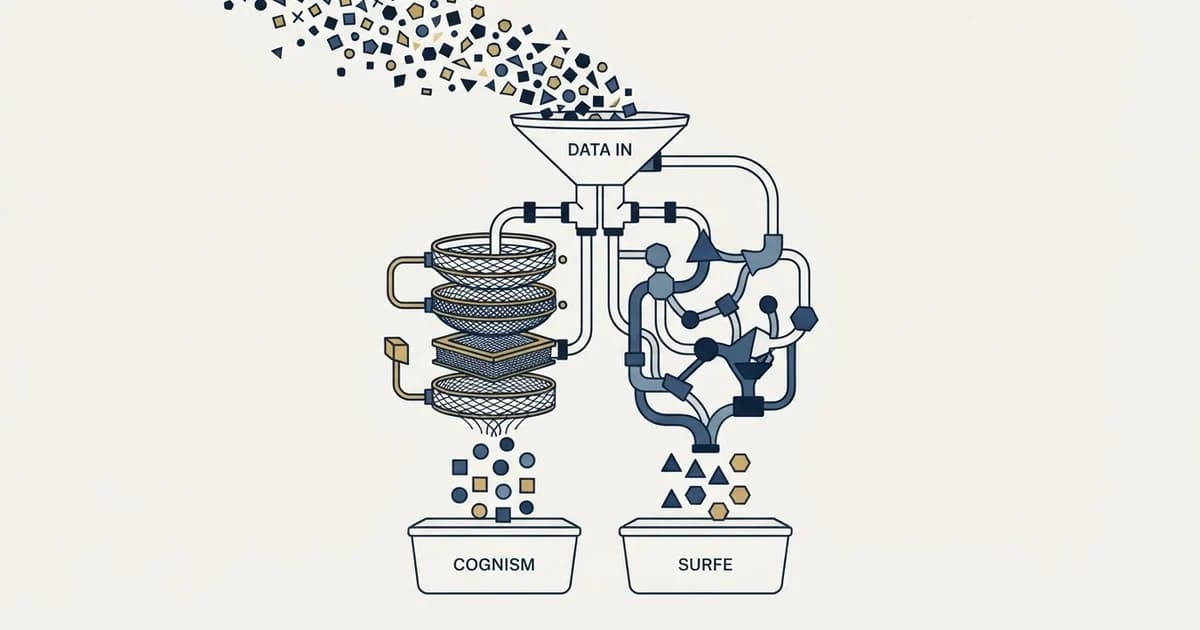 Editorial illustration for Cognism vs Surfe