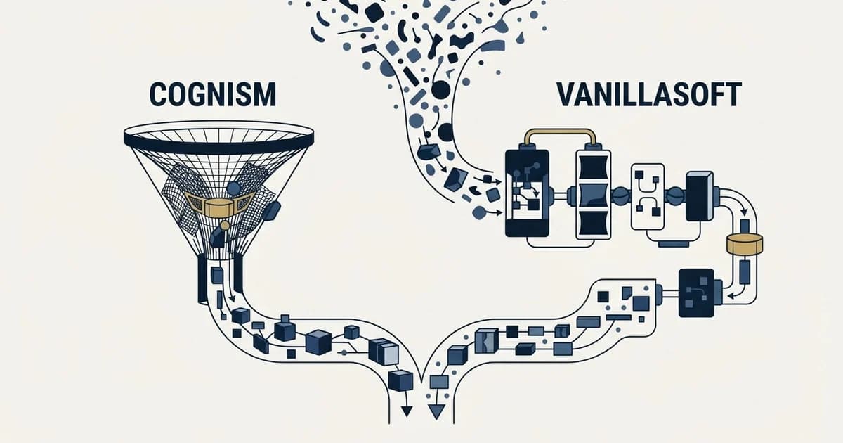 Editorial illustration for Cognism vs Vanillasoft