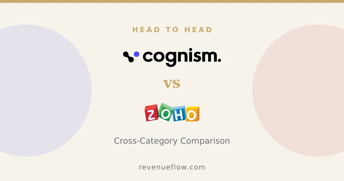 Branded cover: Cognism vs Zoho CRM: Cross-Category Comparison