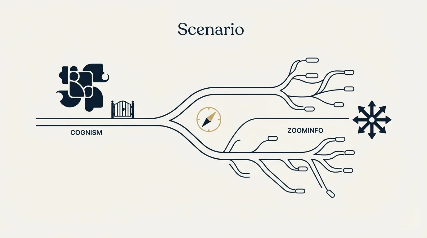 Section illustration: Scenario: A revenue ops team building targeted lists of +