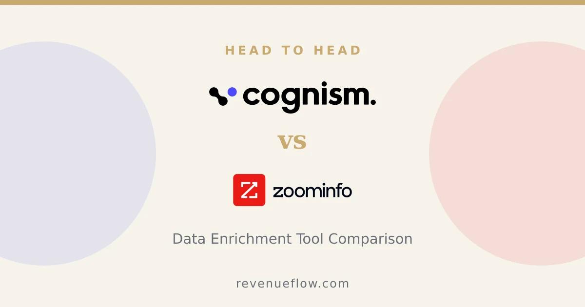 Branded cover: Cognism vs ZoomInfo: Data Enrichment Tool Comparison