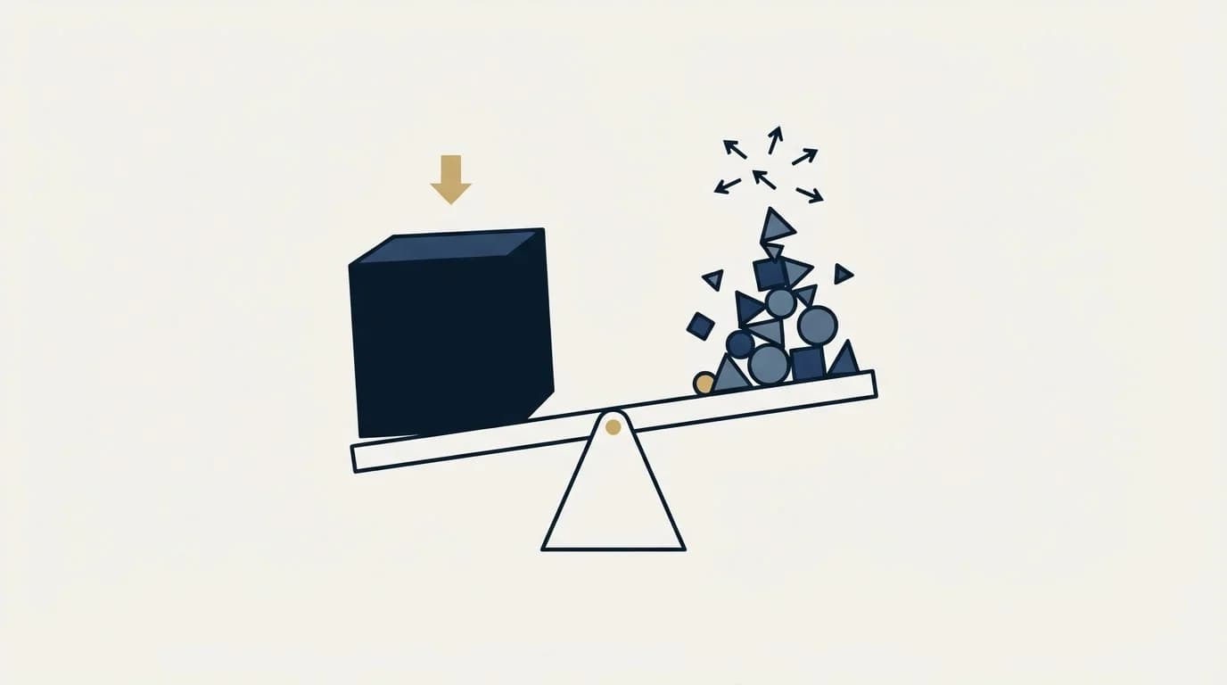 Section illustration: The arithmetic problem this audience creates