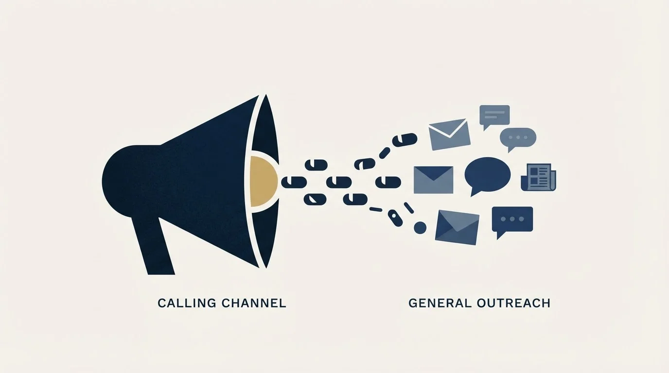 Section illustration: Where calling sits next to everything else