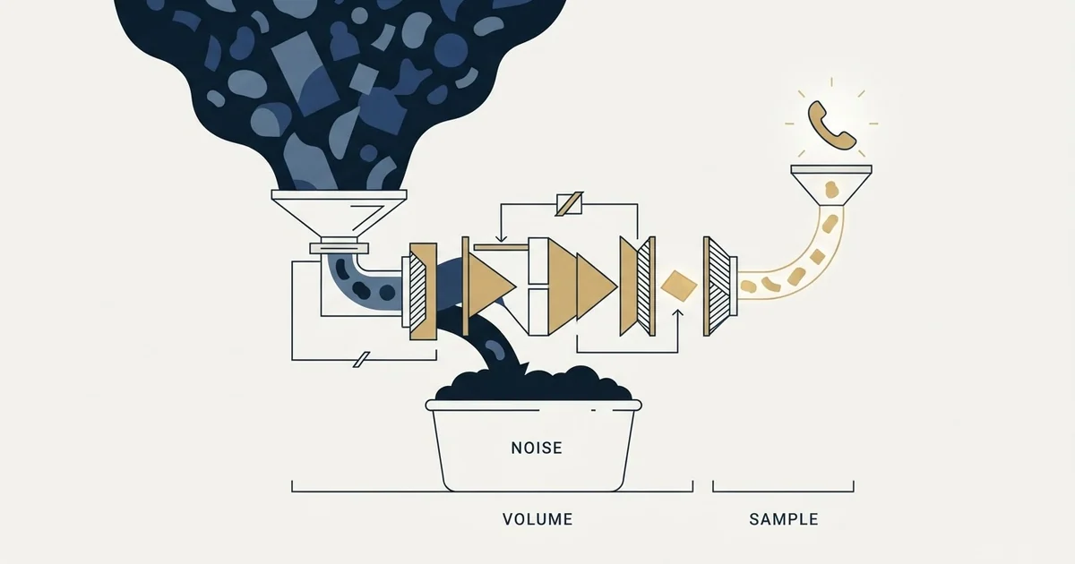 Editorial illustration for Cold Calling Prospecting
