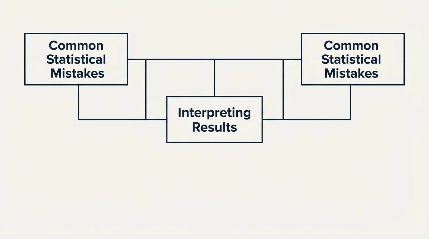 Schematic: Statistical Significance Guidelines (Interpreting Results, Common Statistical Mistakes)