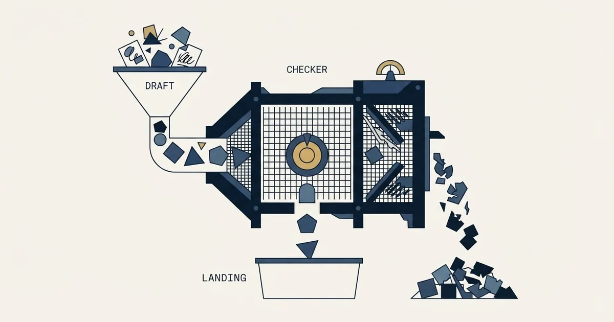 Editorial illustration for Cold Email Checker
