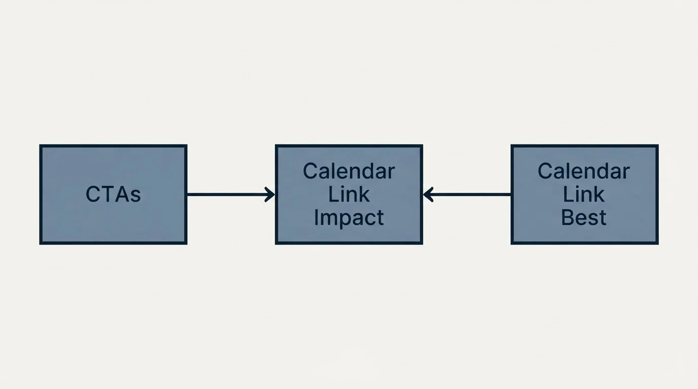 Schematic: Calendar Link Performance (Calendar Link Impact, Calendar Link Best, CTAs)