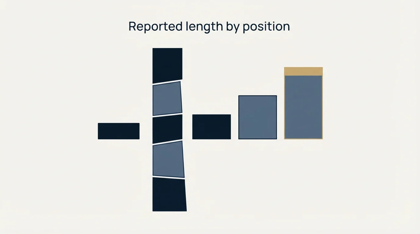 Section illustration: Reported length by position