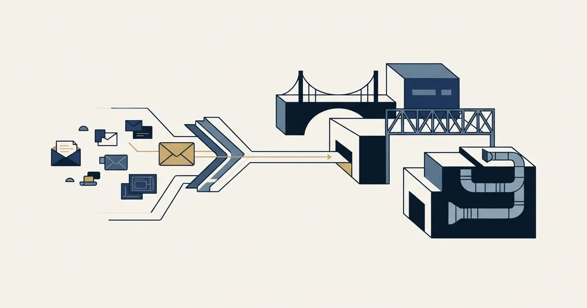 Editorial illustration for Cold Email for Engineering Firms