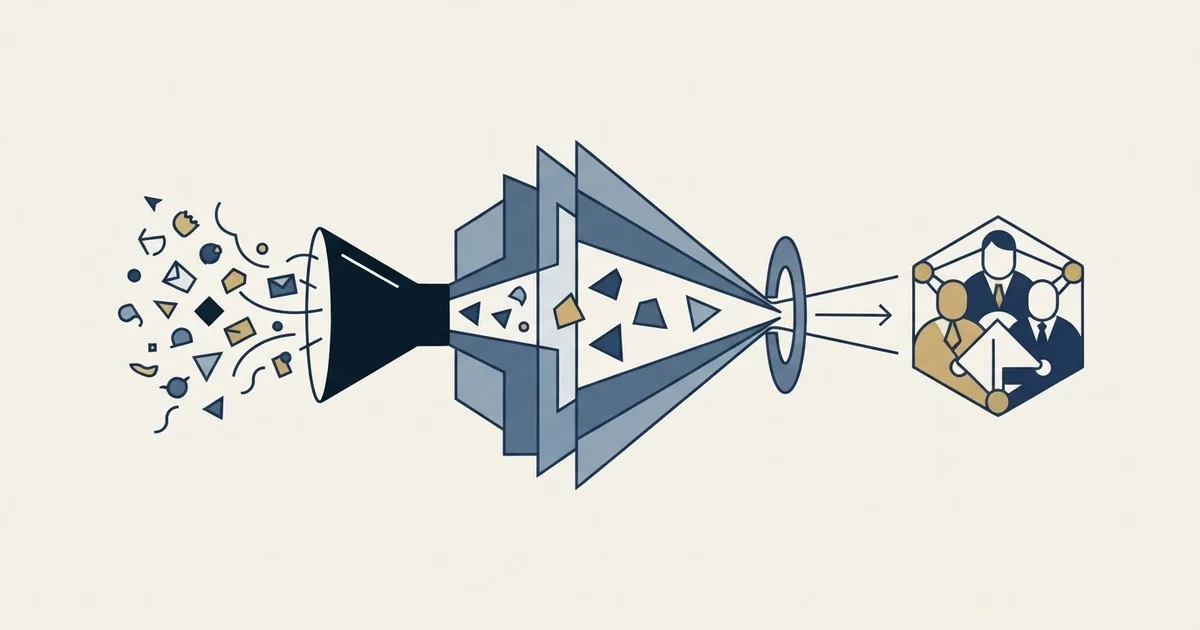 Editorial illustration for Cold Email for LegalTech Companies