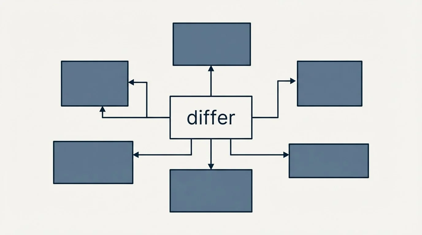 Schematic: Where we differ from standard practice (differ)