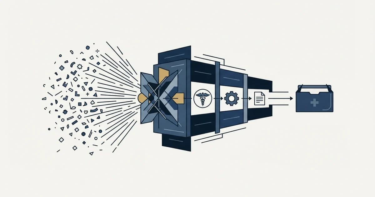 Editorial illustration for Cold Email for Medical Device Companies