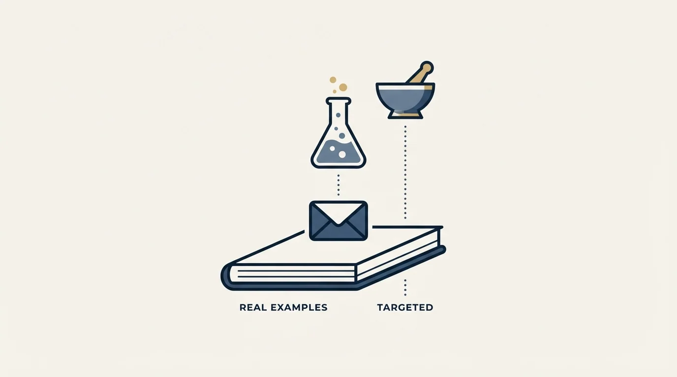 Section illustration: Real Pharma Cold Email Examples