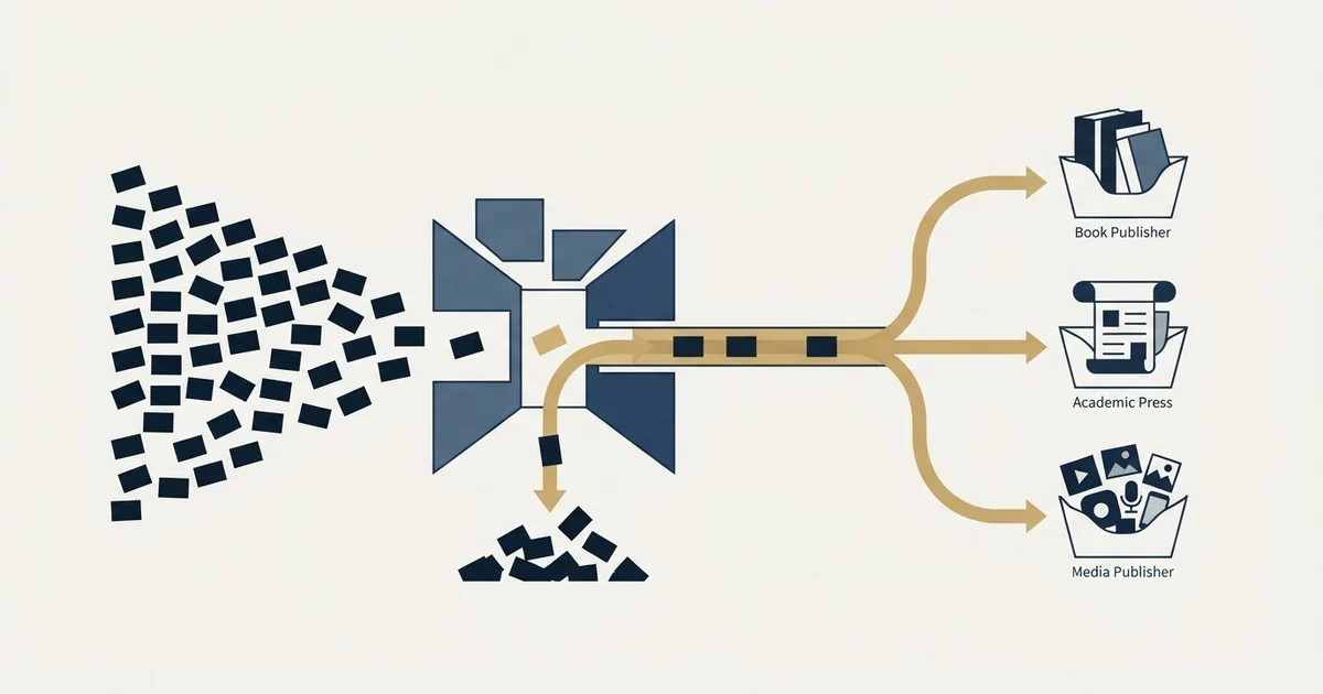 Editorial illustration for Cold Email for Publishing Companies