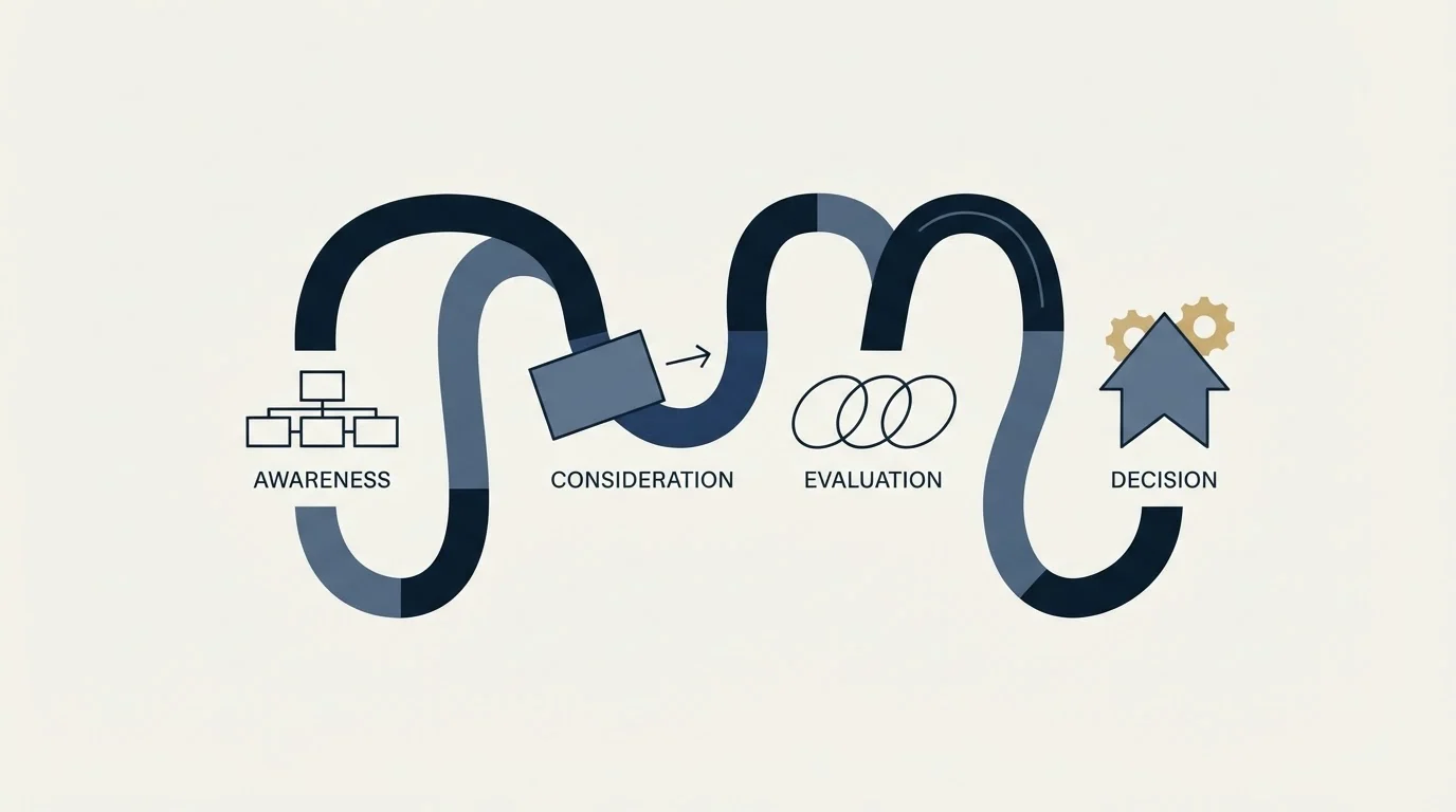 Section illustration: How the Buying Cycle Actually Works
